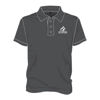 Image sur Polo avec boutons (polyester / Gris foncé)