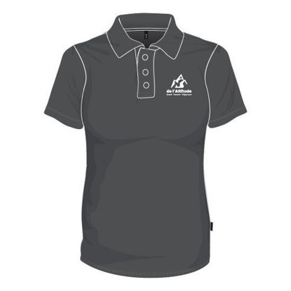 Image de Polo avec boutons (Gris foncé)