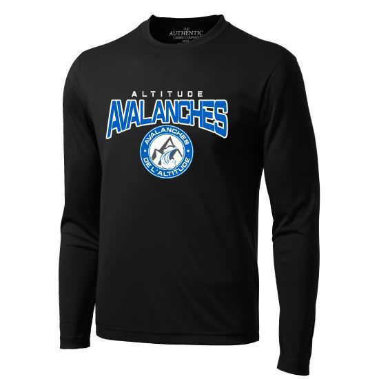 Image sur Chandail col rond manches longues - Avalanches (Noir) (100% polyester)