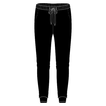 Image de Pantalon polyester (Noir)